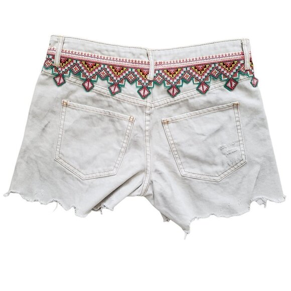☀ We The Free Borderline Cutoff Denim Shorts Sz 26 - Picture 3 of 8